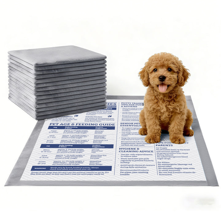 GoofyPet Training Pad 22''x22'' 50 pieces, NewsPaper Theme for Pet, High Absorbency Dog Pee Pads, Doggie Pads, Disposable Puppy Pee Pads