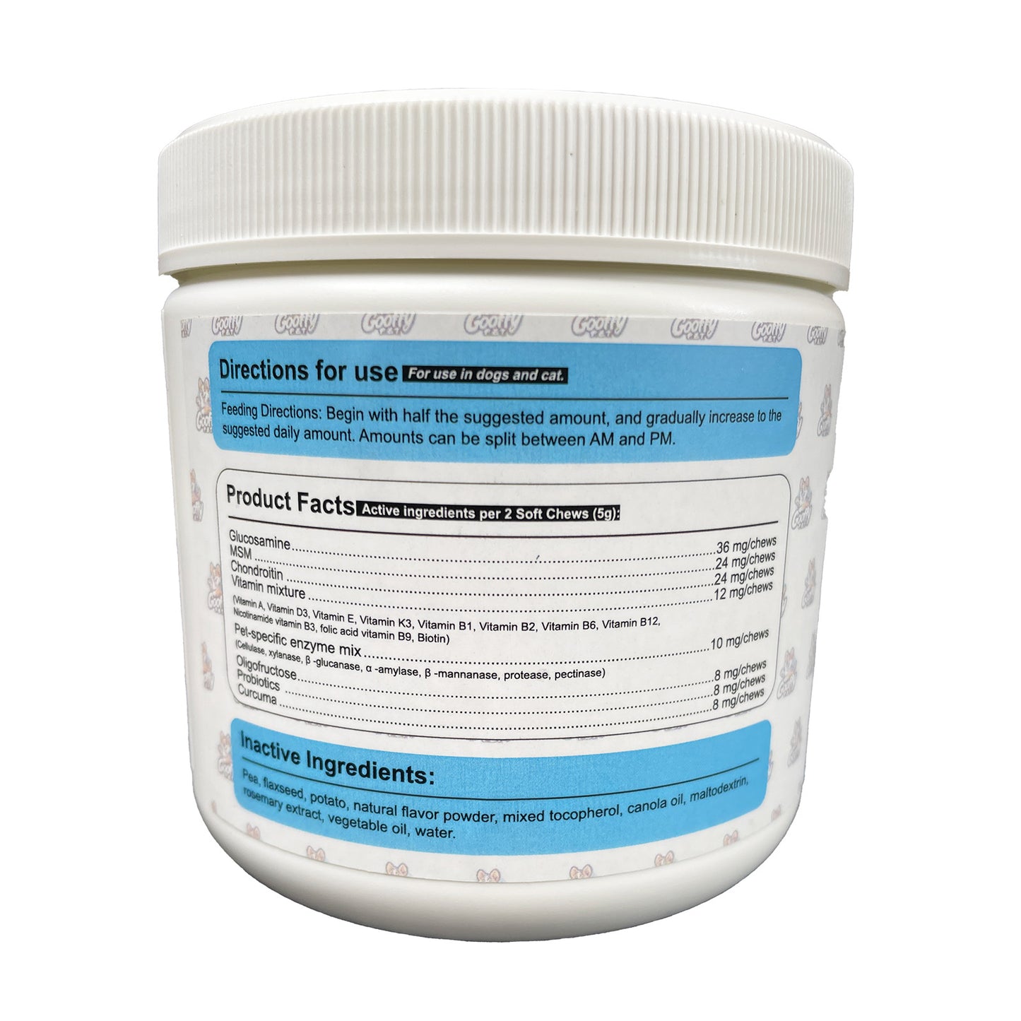 Multifunctional Supplements for Dogs - Glucosamine Chondroitin for Joint Support with Probiotics for Gut & Immune Health – Omega Fish Oil with Antioxidants and Vitamins for Skin & Heart Health