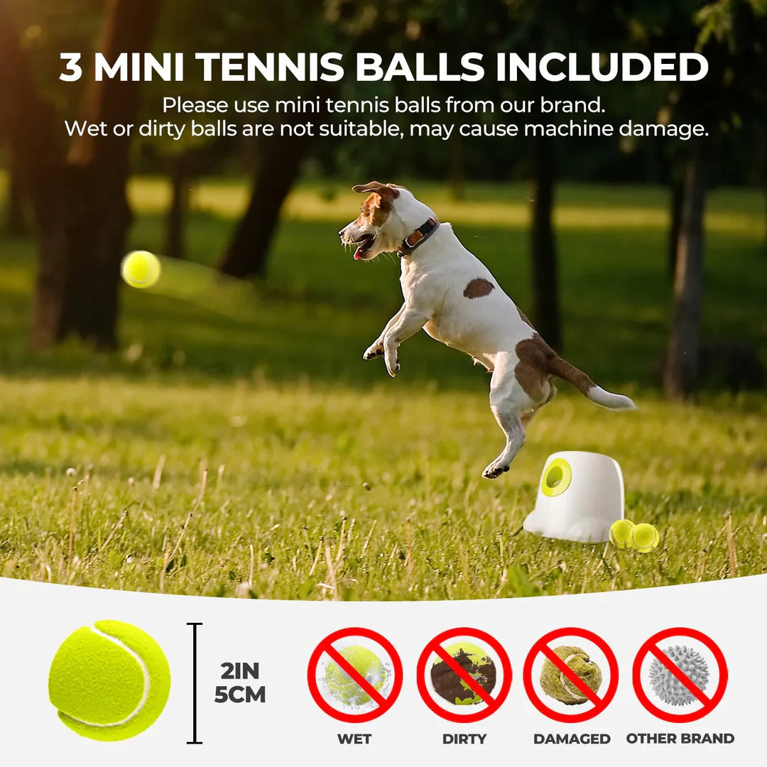 Original Dog Automatic Ball Launcher for Small and Medium Dogs, Interactive Dog Tennis Ball Throwing Machine, Enrichment Mental Stimulation Toys, Reduce Boredom & Stress