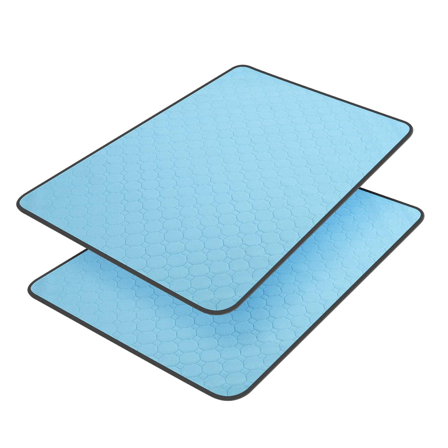 Washable Pee Pads for Dogs, Pee Pads Waterproof Potty Training Pad for Dogs, 89.5 x 59.2cm/34.5"x23", Rusableable Pee Pads Non-Slip Pee Pad Suitable for Puppies and Cats, Blue 2 Pack